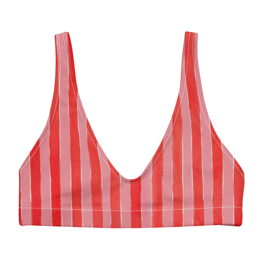 ♻️ Stripes Recycled bikini top
