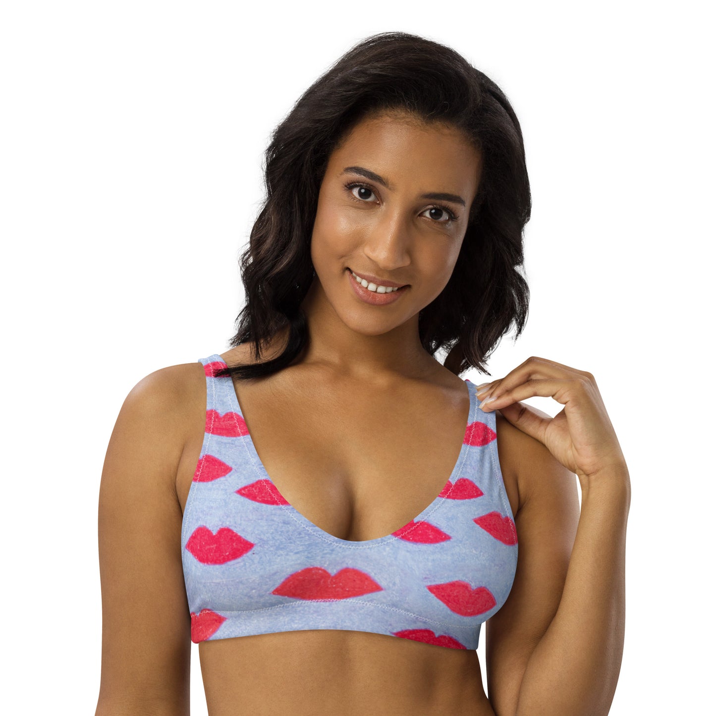 ♻️ Hot Lips Recycled Bikini Top